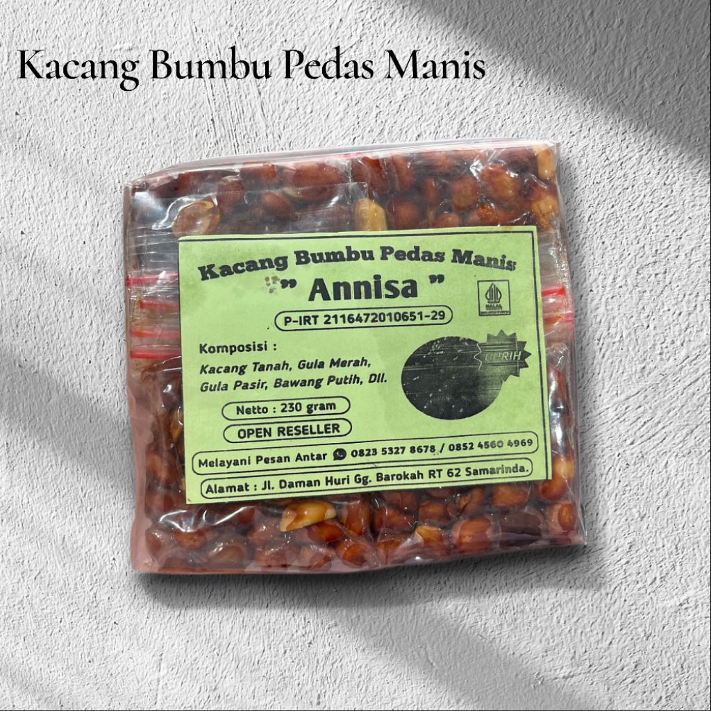 

Kacang Pedas Manis Gurih Renyah