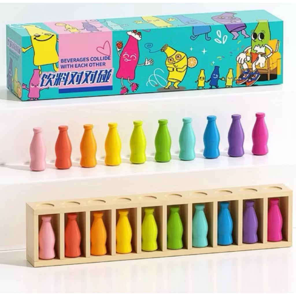 

bottle color memory matching game mainan viral youtube family game mainan cocok warna