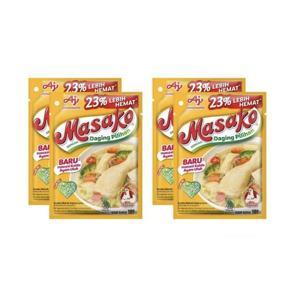 

MASAKO BUMBU KALDU AYAM AJINOMOTO 4 BUNGKUS 100 GRAM
