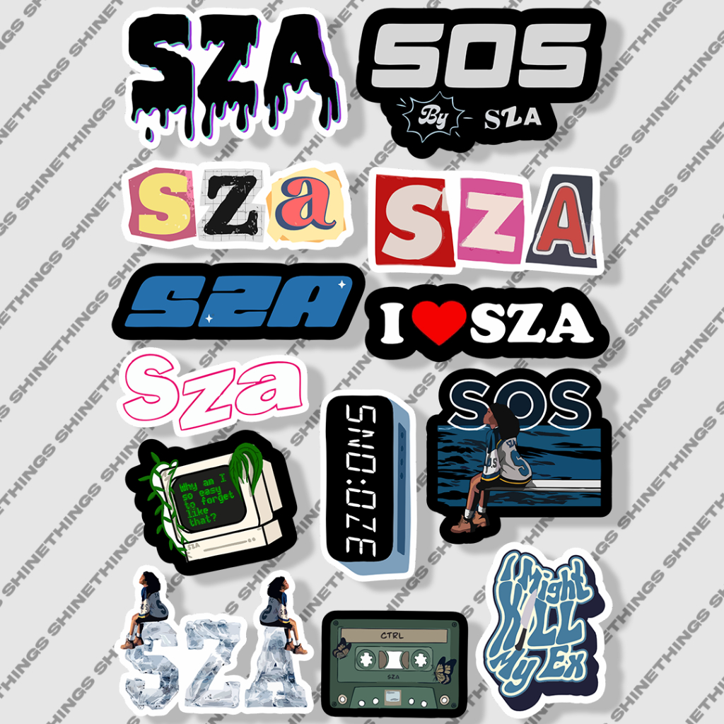 

Sticker music SZA untuk helm case hp tumblr anti air