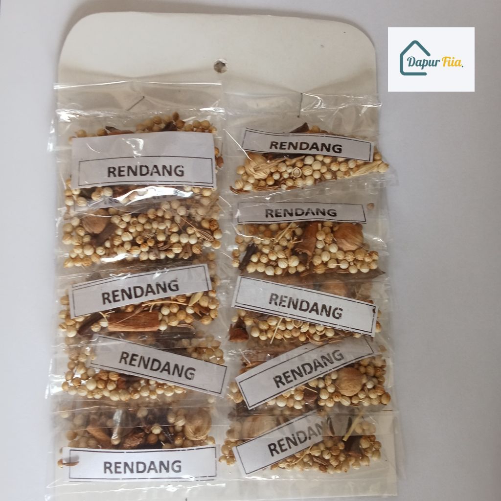 

bumbu RENDANG renceng isi 10 - 5 bungkus / bumbu dapur / rempah / herbal / penyedap
