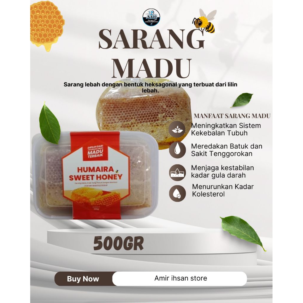 

Sarang Madu/sarang madu 500gr/madu lebah