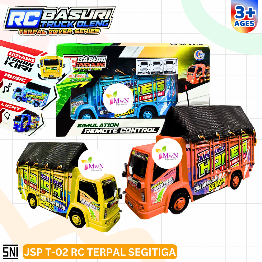 MWN Mainan Truck Basuri Oleng Terpal REMOTE CONTROL