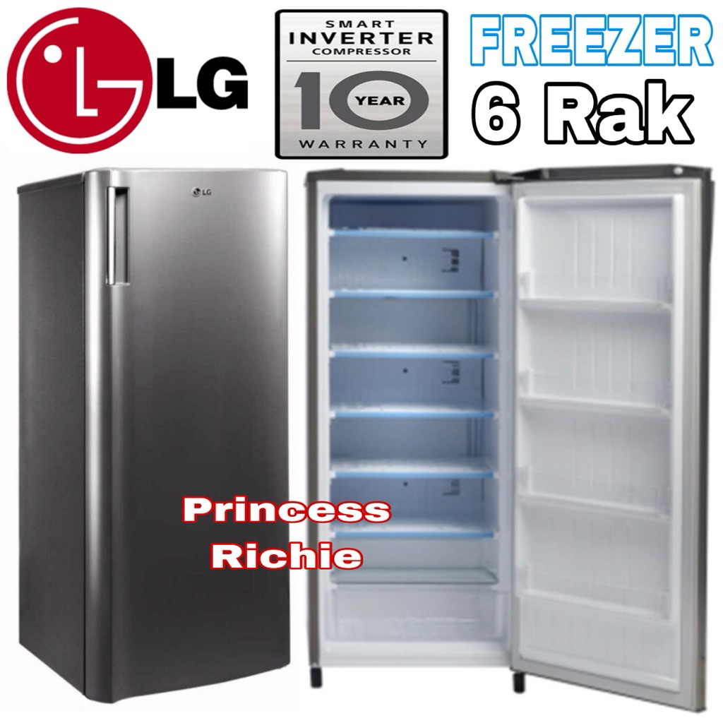 LG GN INV 304 SL Freezer LG 6 Rak Smart Inverter Kompresor
