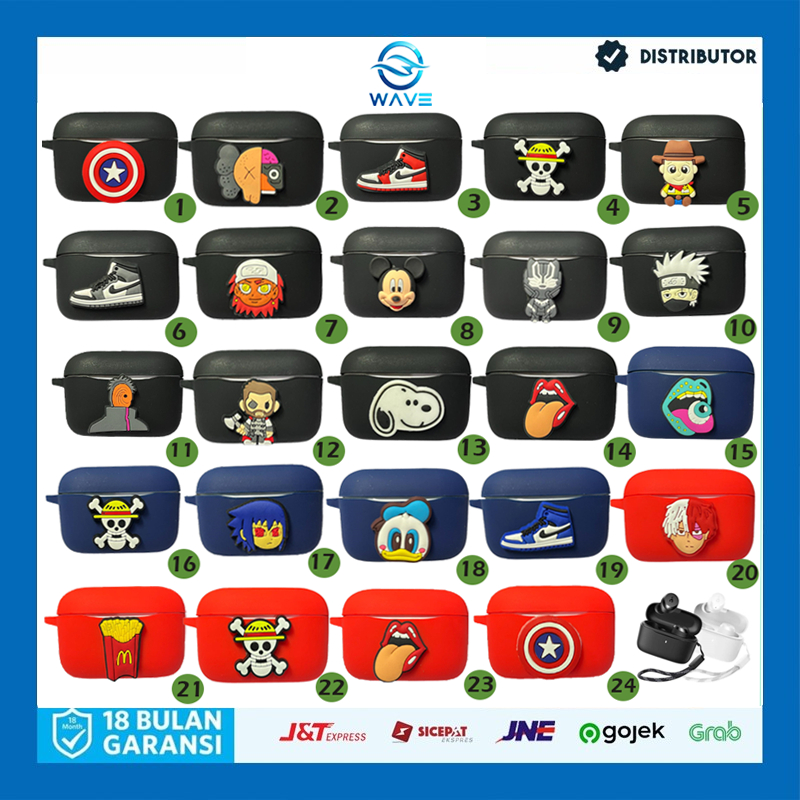 Case Soundcore Anker A20i Karakter Kartun Cover Silicone Premium Quality A20i Anker01