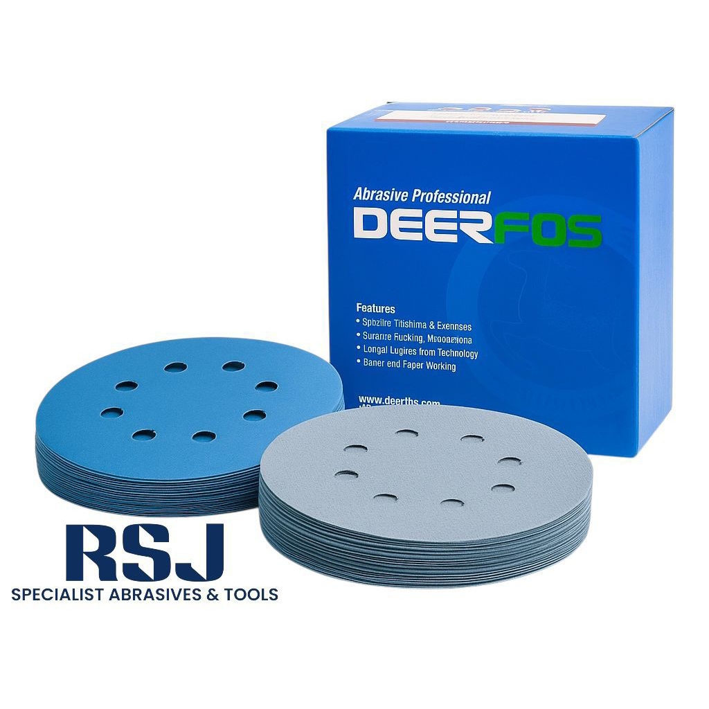 Amplas Bulat Hookit/Tempel 5 Inch -Polyester Film Grit 800-2000