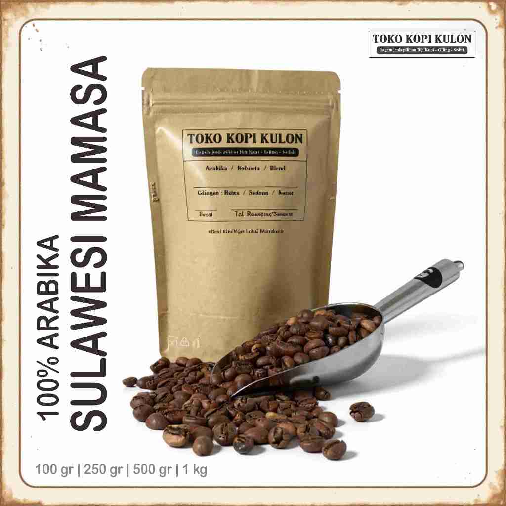 

ARABIKA SULAWESI MAMASA - Toko Kopi Kulon - Giling Halus/Medium/Kasar - 100 gram