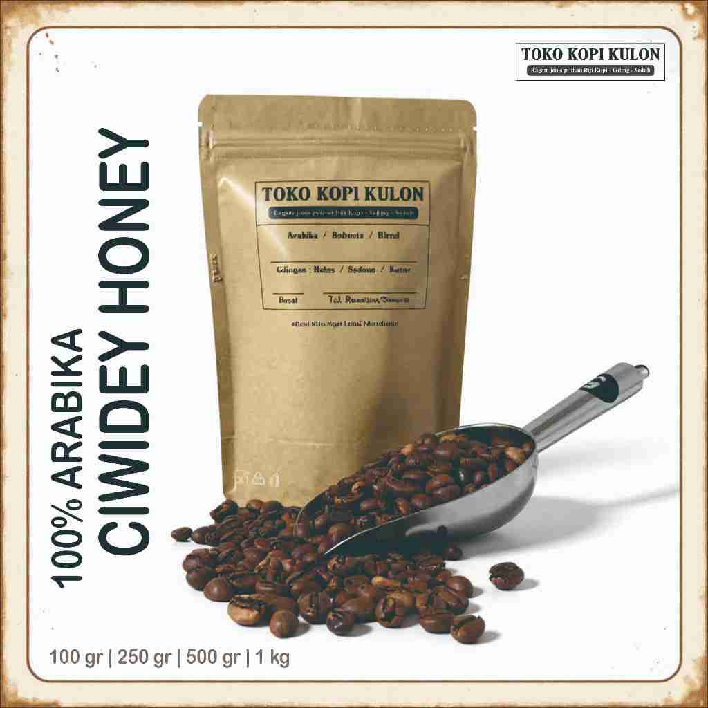 

ARABIKA CIWIDEY HONEY - Toko Kopi Kulon - Giling Halus/Medium/Kasar - 100 gram