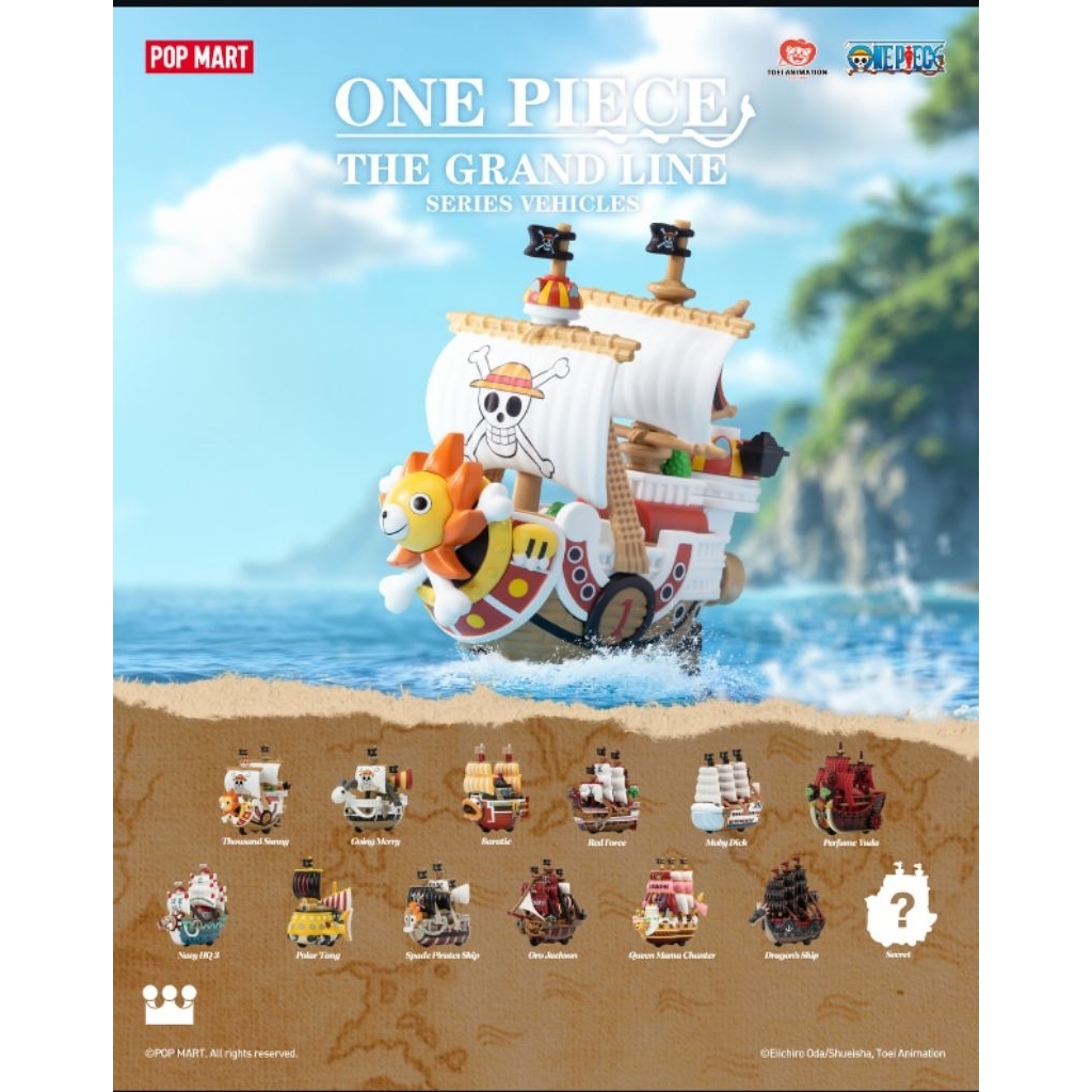 POP MART One Piece The Grand Line Series Vehicles / Pop Mart Kapal One Piece Original Selected beaut