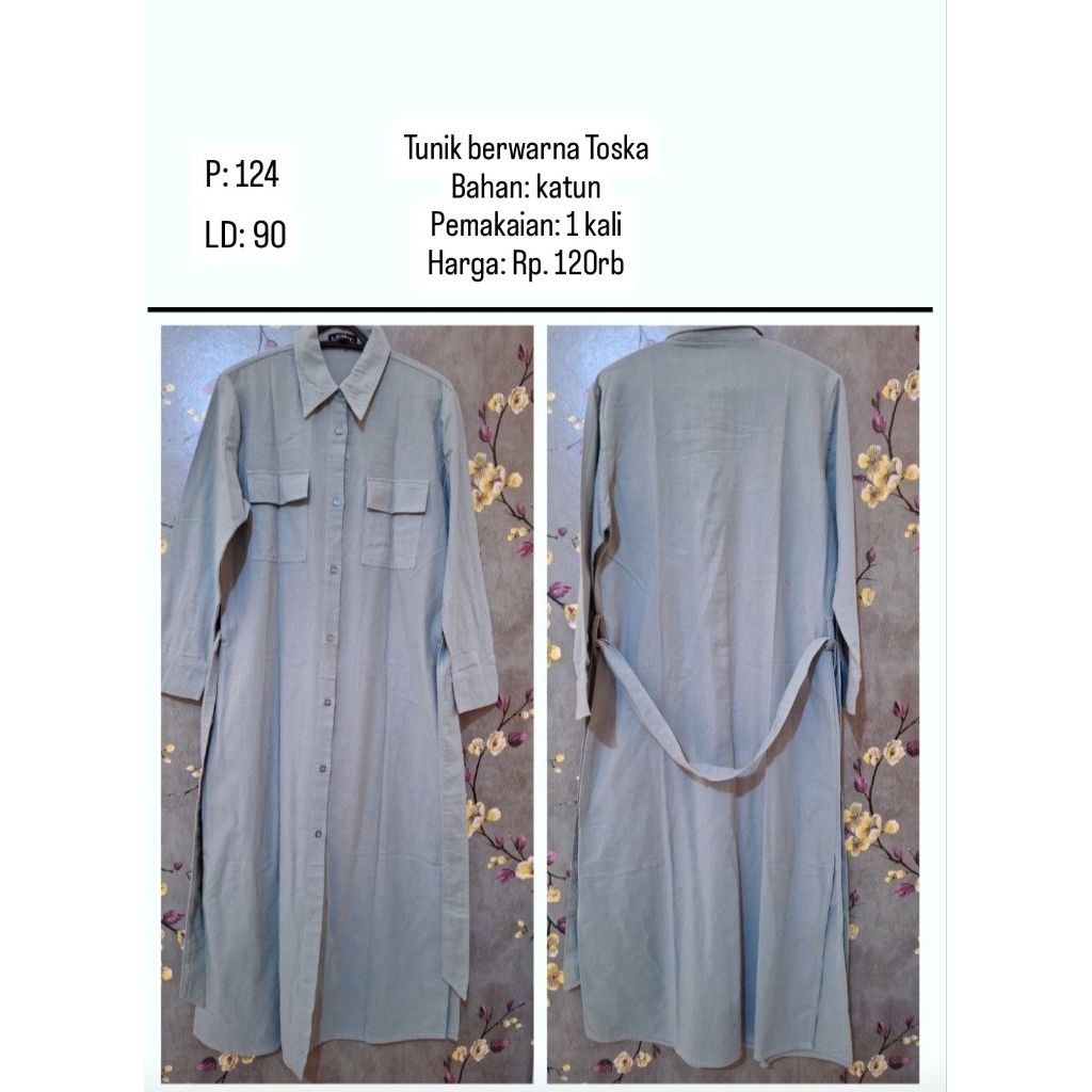 Tunik Warna Hijau Tosca