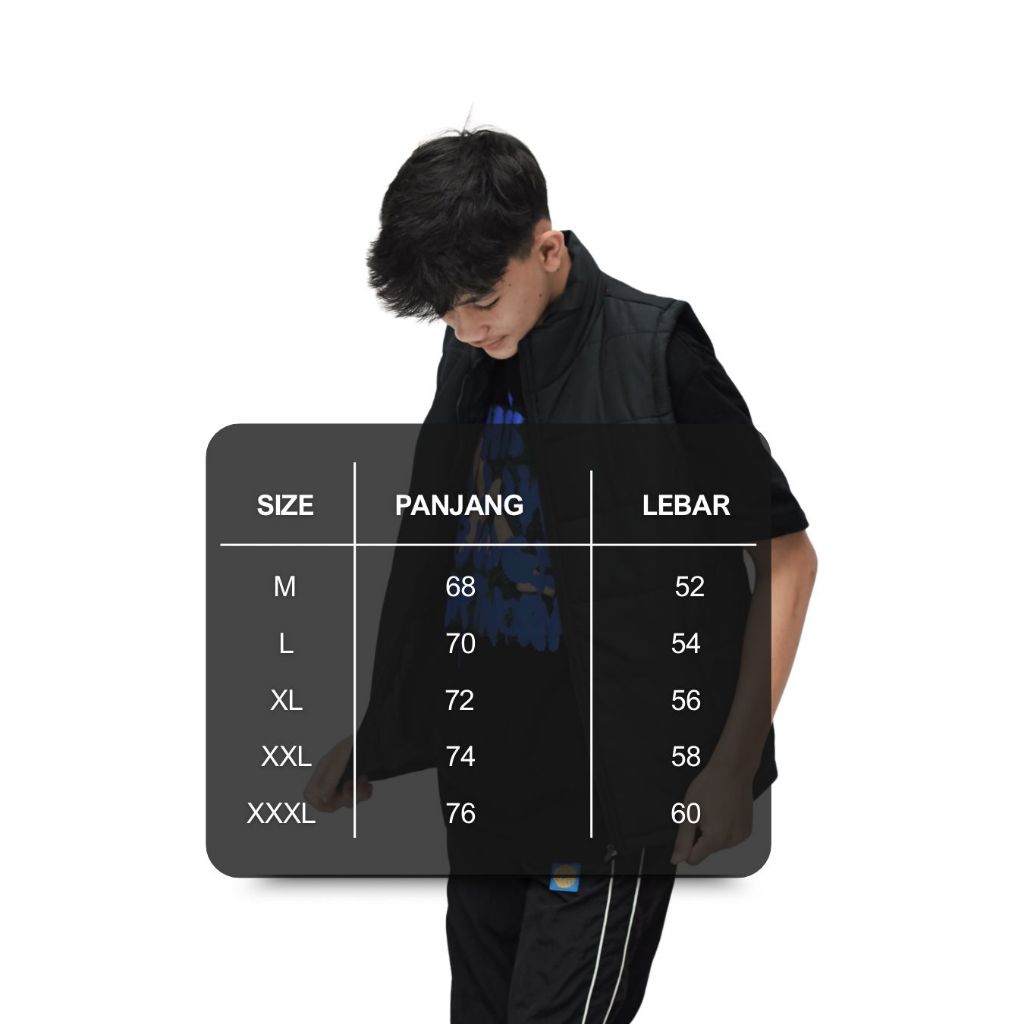 Rompi Parasut Anti Angin Anti Air Rompi Puffer Rompi Motor Custom Pasti Ori