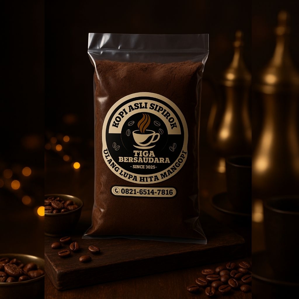 

Kopi Sipirok Tiga Bersaudara Netto 500 gram