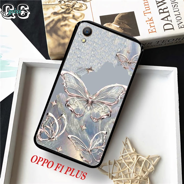 Casing Case Hp Oppo Oppo f1 Plus [ MOTIF KUPU-KUPU ] Aneka casing, custom case, case aesthetic case 