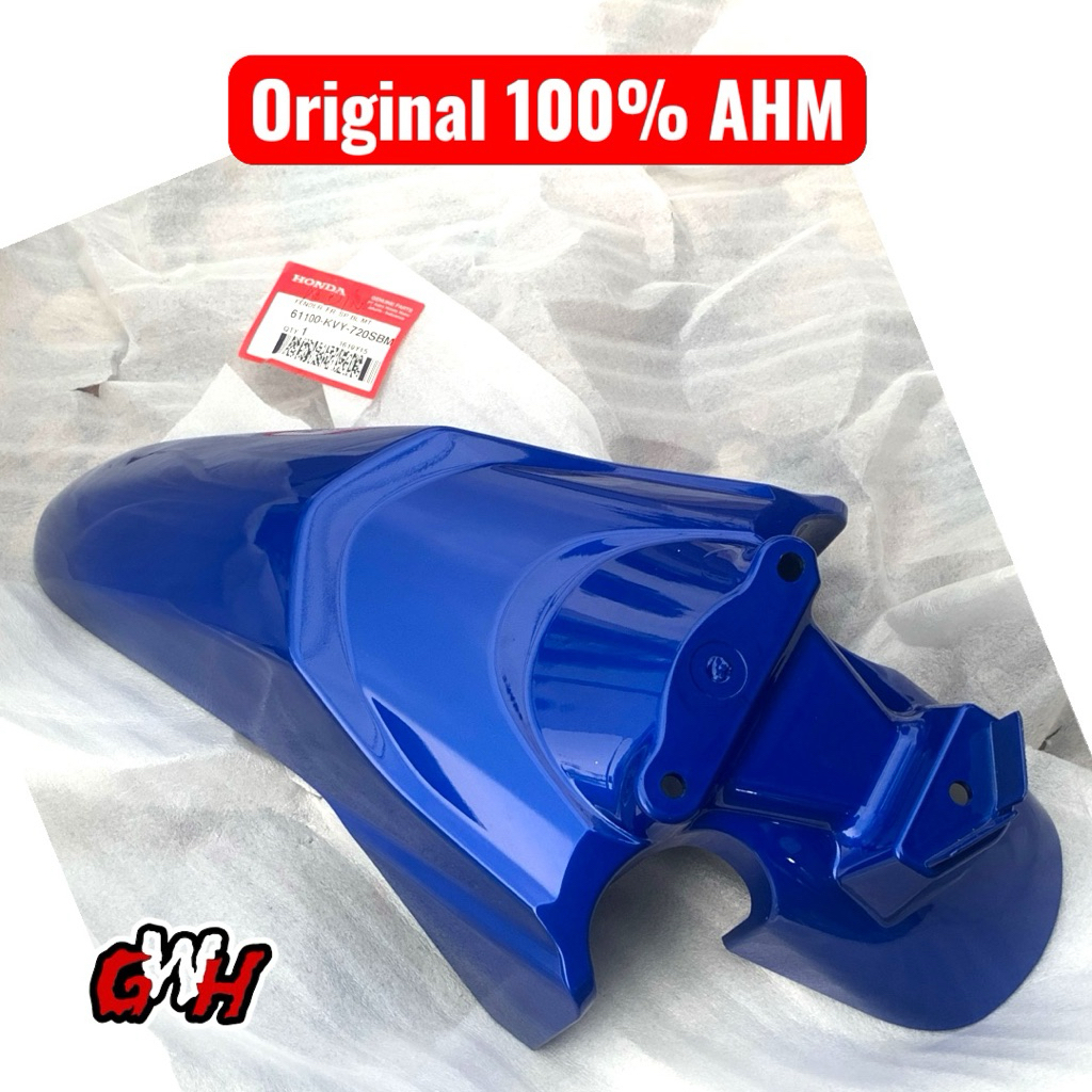 61100-KVY-720SBM Spakbor depan Honda Beat Karbu warna Biru ORI AHM Slebor Depan Beat Karbu Spakbor d
