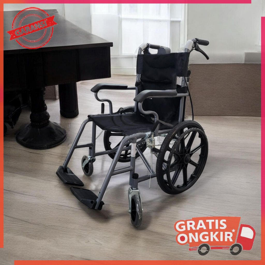 Kursi Roda Lipat Portable Wheelchair Safety Belt