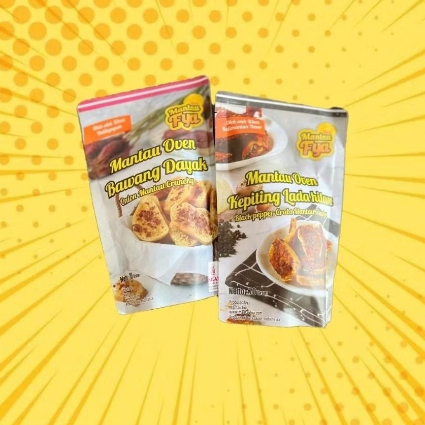 

MANTAU OVEN FYA BAWANG DAYAK KEPITING LADA HITAM (OLEH OLEH KHAS BALIKPAPAN) CRUNCHY