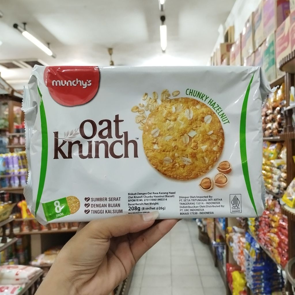 

BISKUIT MUNCHY'S OAT KRUNCH CRAKERS CHUNKY HAZELNUT 208 g