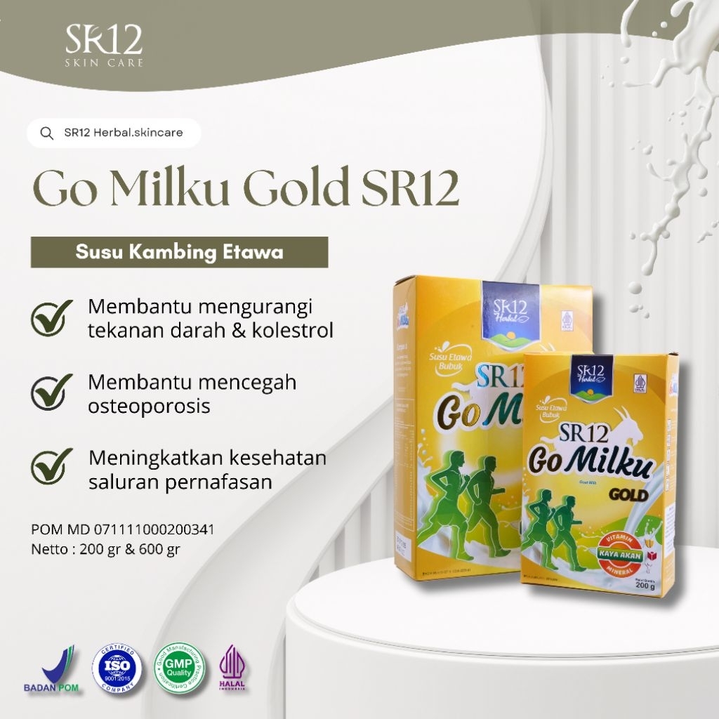 

Go Milku Gold Susu Kambing SR12 Etawa Asli Atasi Nyeri Sendi Pegal Linu / Membantu Melancarkan ASI / Meningkatkan Kesehatan Saluran Pernafasan / Membantu Mengurangi Tekanan Darah Dan Kolesterol Tubuh