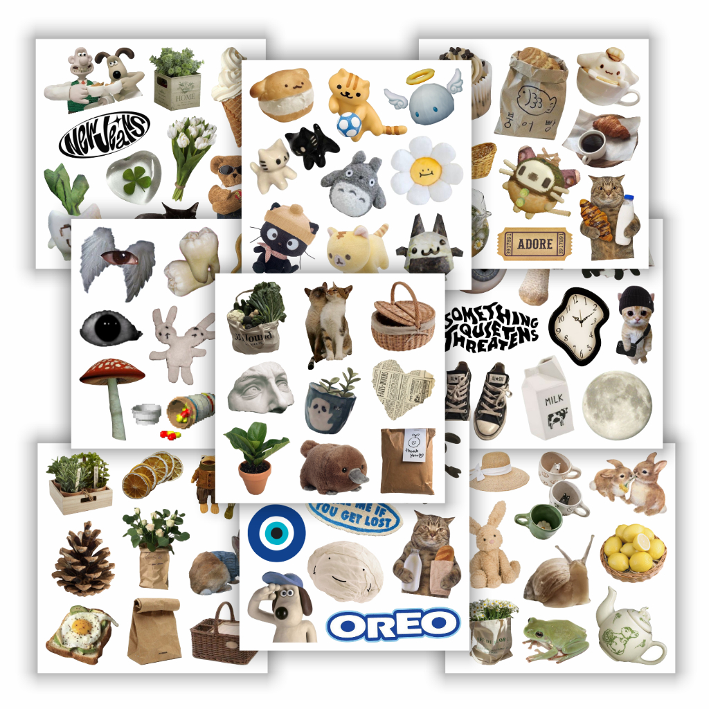 

7.5 MSS1 mini sticker sheet aesthetic deco y2k cute waterproof