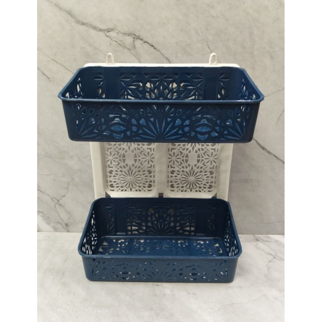 RAK GANTUNG SERBAGUNA JOYCE 2 TINGKAT / RAK PLASTIK / RAK SERBAGUNA - JOYCE