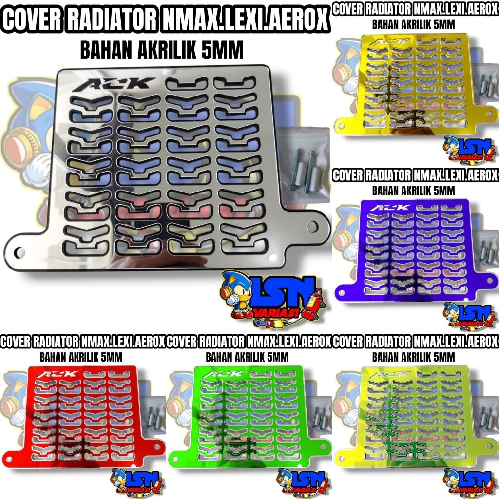 cover radiator Nmax old new Aerox 155 old new Lexy model akrilik