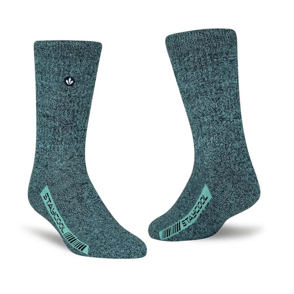 STAYCOOL SOCKS - BASIC OG TWIST AQUA HEATHER