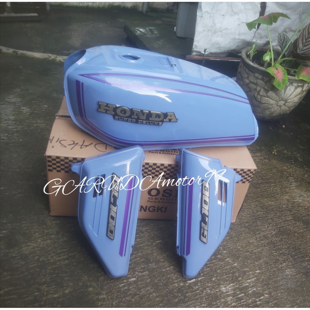 paket hemat komplit body gl 100 gl 125 gl cepek cb k5 tengki pres pabrikan set cover aki sepasang su