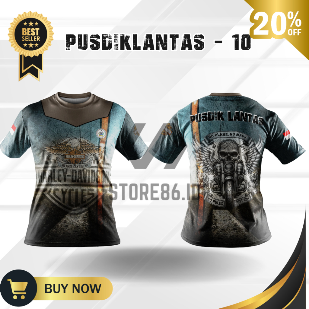 JERSEY PUSDIK LANTAS  - 10 FULLPRINT SUBLIME / KAOS PUSDIK LANTAS DRIFIT / JERSEY PUSDIK LANTAS / FU