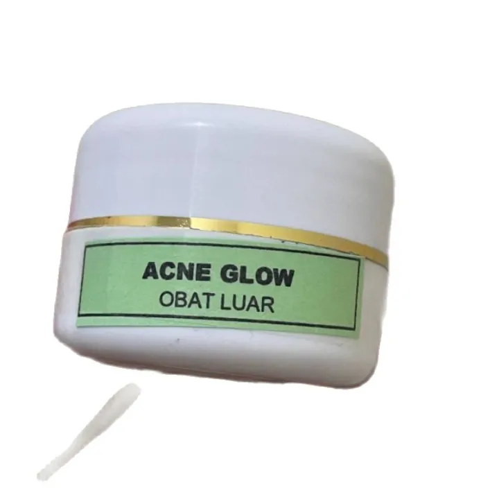 CREAM MALAM WAJAH ACNE GLOW LABEL HIJAU