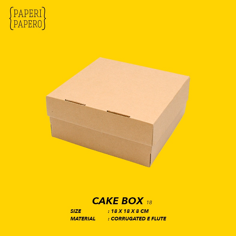 

Cake Box, Kotak / Dus / Boks Kue Bolu (18 x 18 x 8 cm ) (1 Pcs)