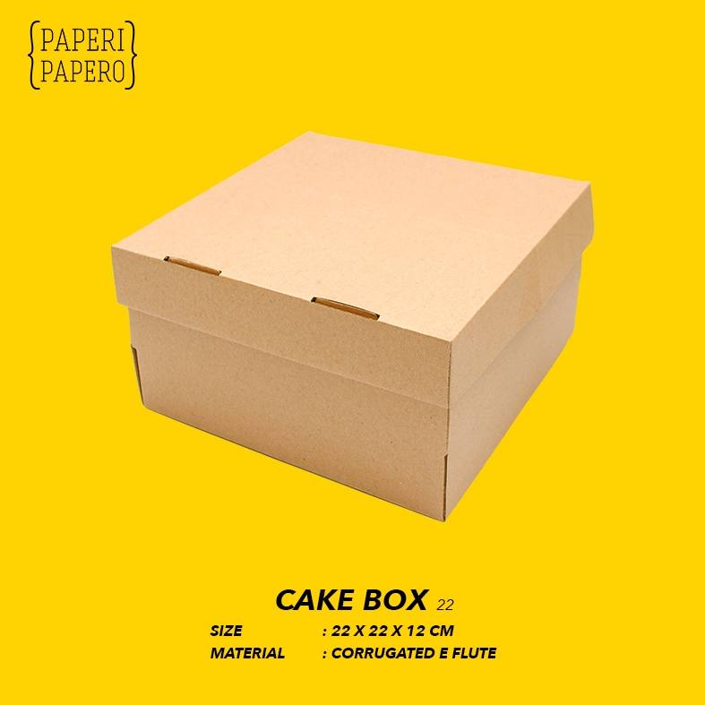 

Cake Box, Kotak / Dus / Boks Kue Bolu (22 x 22 x 12 cm) (1 Pcs)