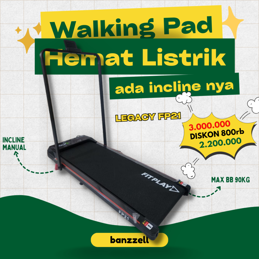 Walking Pad Total Fitness Running Pad Treadmill Incline Walking