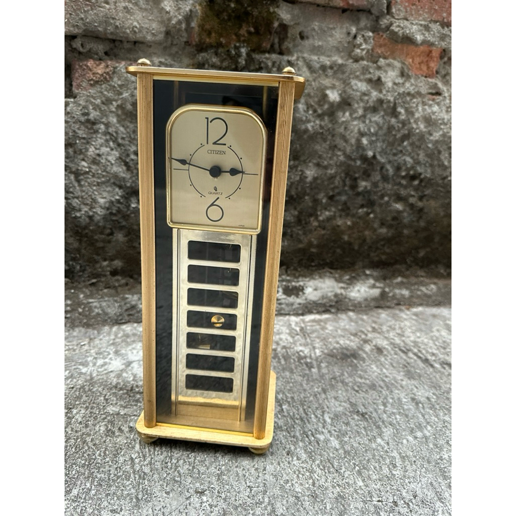 JAM MEJA CITIZEN JAPAN ORIGINAL RARE ITEM MODEL UNIK KONDISI MESIN JALAN TP KURANG  NORMAL
