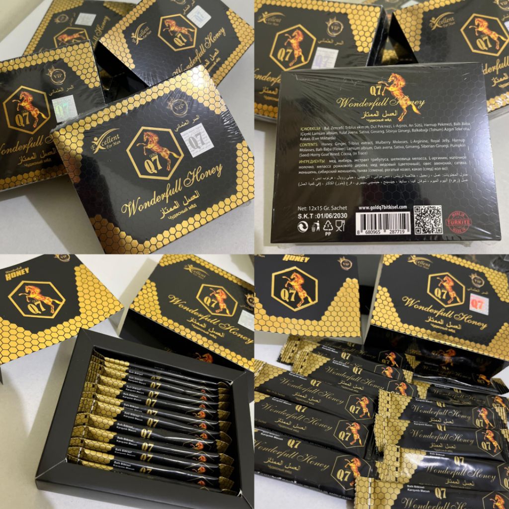 

Q7 Gold PERBOX | Wonderfull Honey | Excellent For Men VIP | Madu Macun Turki Turkey Turkiye