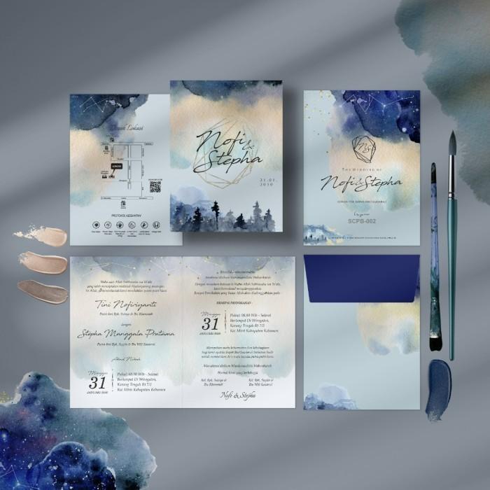 [READY SCPB-002] Undangan Pernikahan Tebal Softcover Aster 200 Gsm