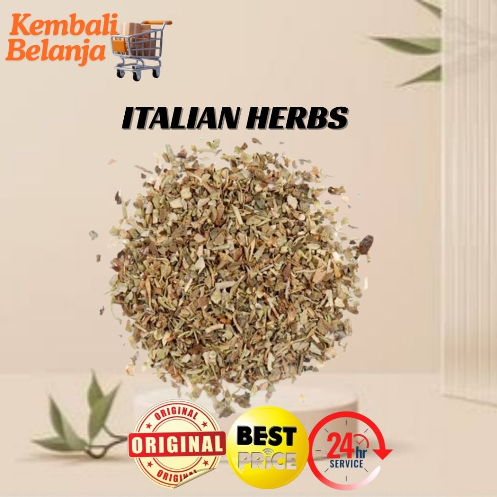 

Italian Herbs 25-50 Gram/ Italian Seasoning/ Bumbu Rempah Italia/ Italian Mixed Herbs/ Bumbu Italia/ Bumbu Masakan Italia