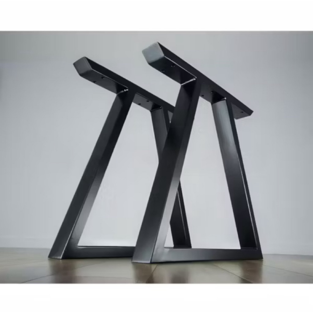 ( REALPICT - LOKAL 100% ) Kaki Meja Besi Hollow Minimalis - Kaki Meja Las - Kaki Meja Serbaguna - Ka