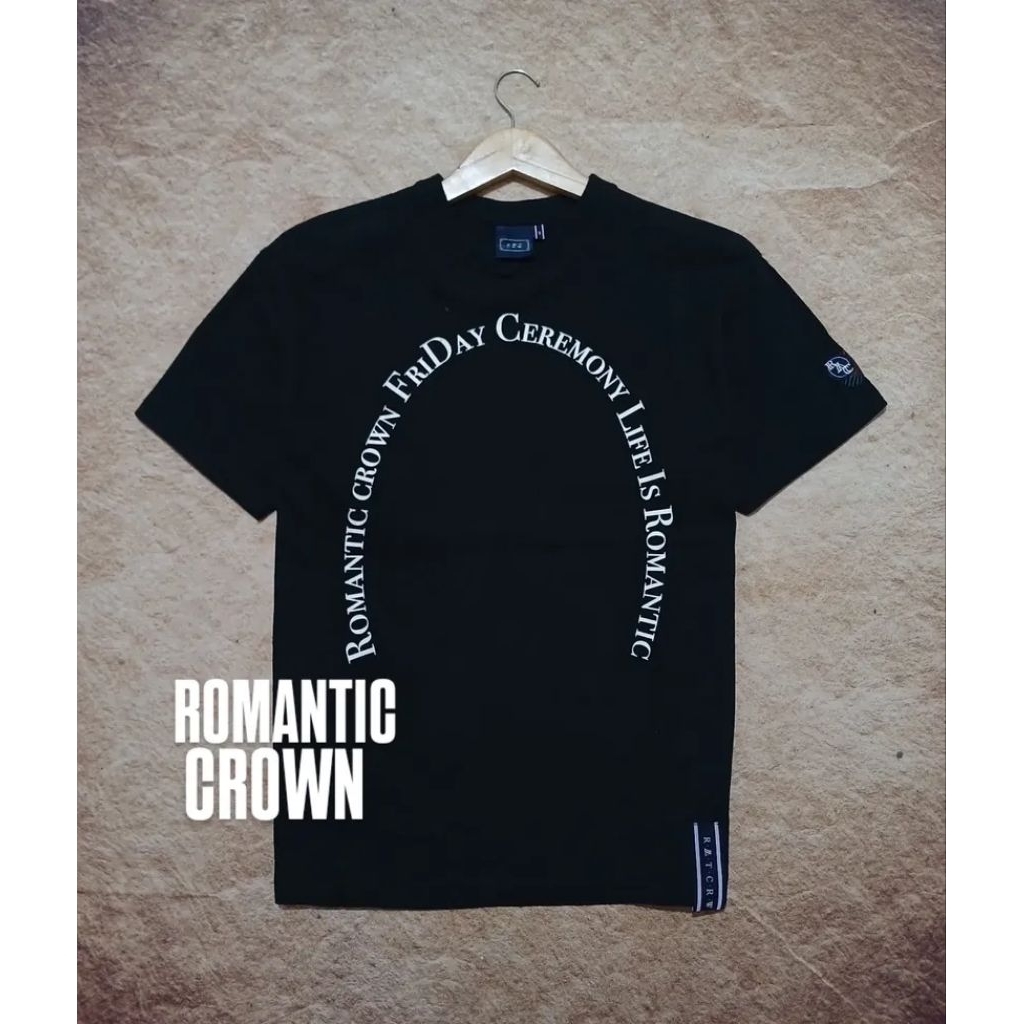 Tshirt keren ROMANTIC CROWN bahan adem second/bekas/preloved
