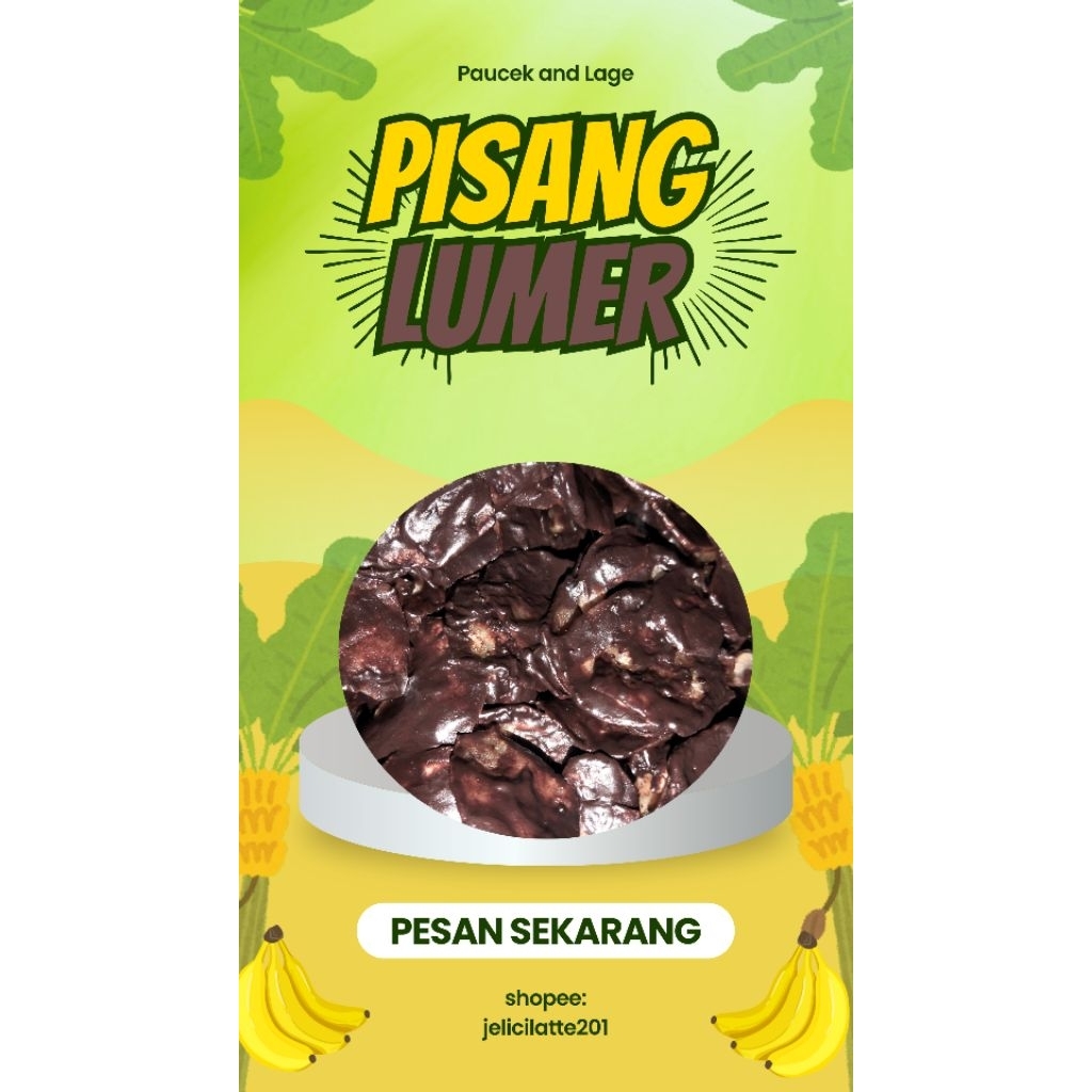 

keripik pisang coklat lumer enak