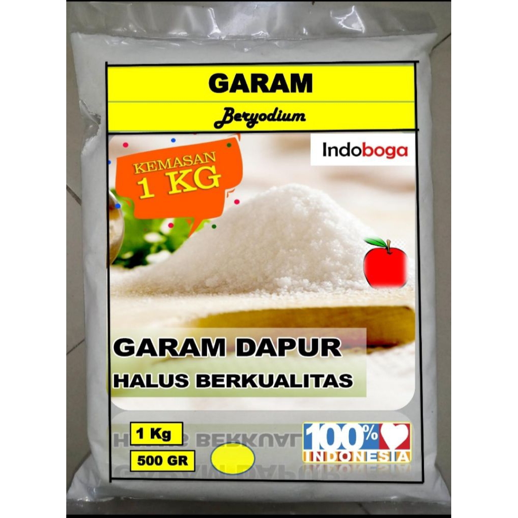 

Garam halus Curah 1 kg dan 500gr Untuk DAPUR