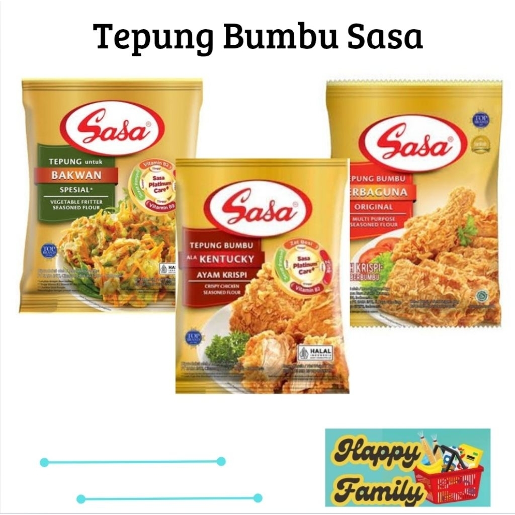 

Sasa Tepung Bumbu Serbaguna 70 gram ( per5pcs)