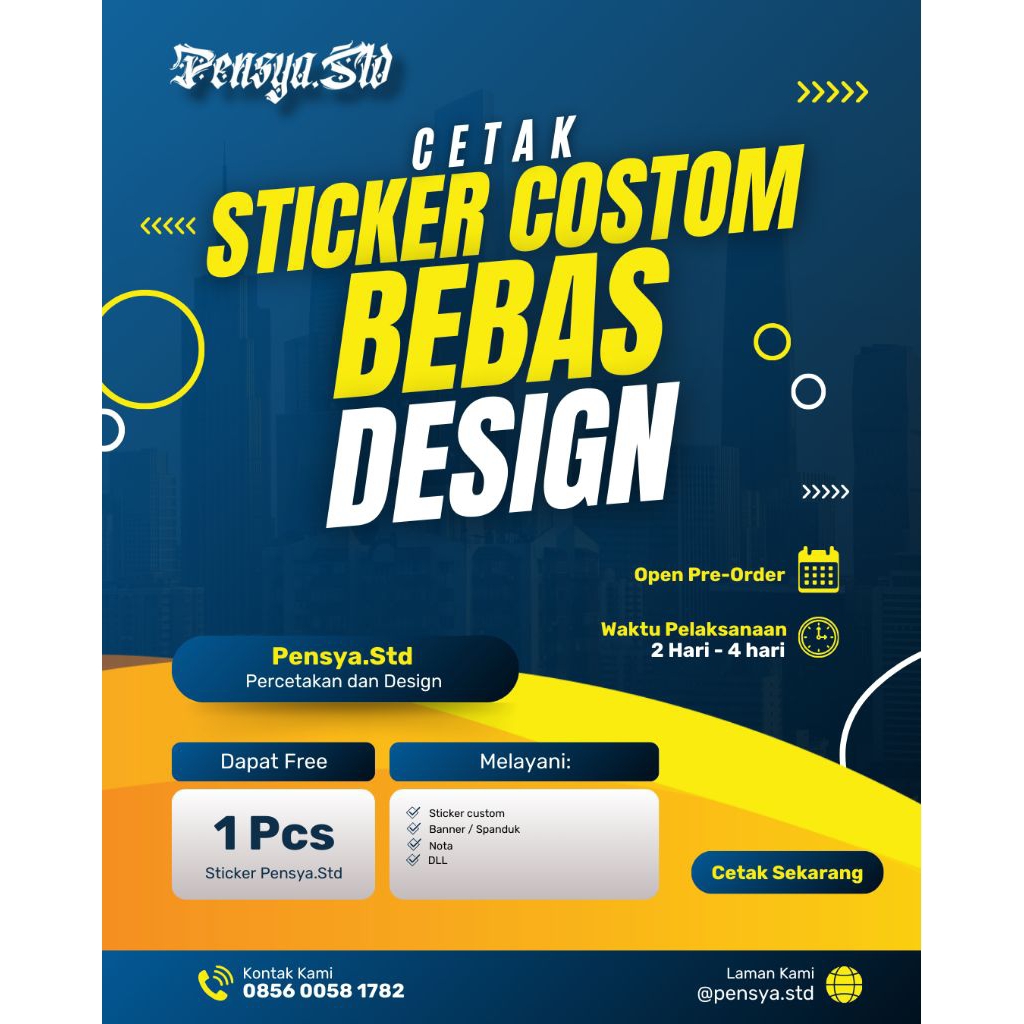 

Sticker Potong Putus Laminasi