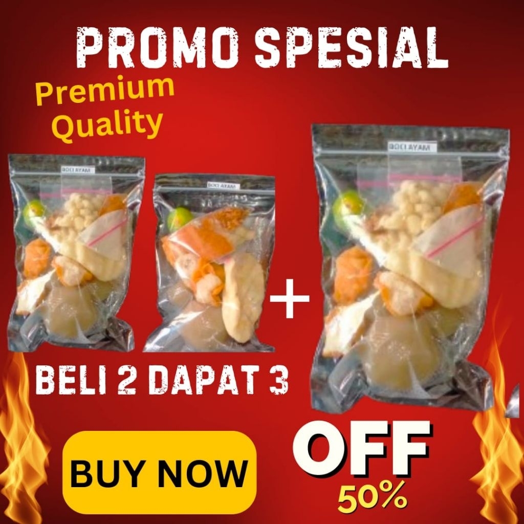 

Promo Baso Aci Beli 2 Gratis 1 / baso aci hot jeletot / bakso aci khas bandung - Cemilan Pedas Nagih