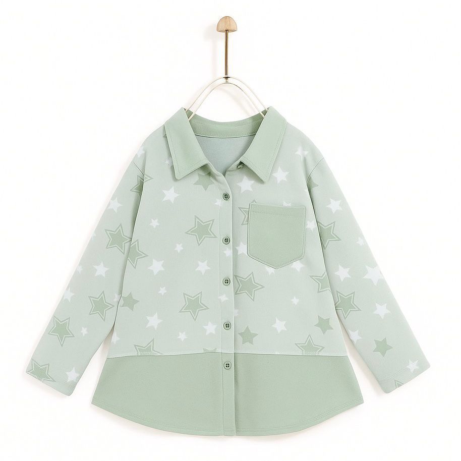 Baju Atasan Kemeja Anak Perempuan Blus Anak Perempuan Kaos Knit Lengan Panjang Usia 6 tahun 7 tahun 