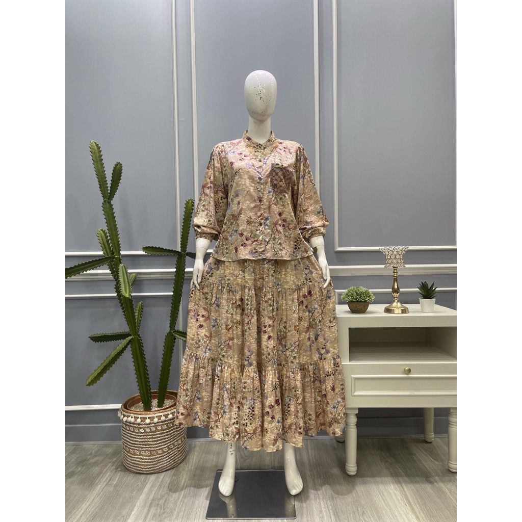 SET ROK SALVINA YS RAYON VISCOSE PRINT (aura)