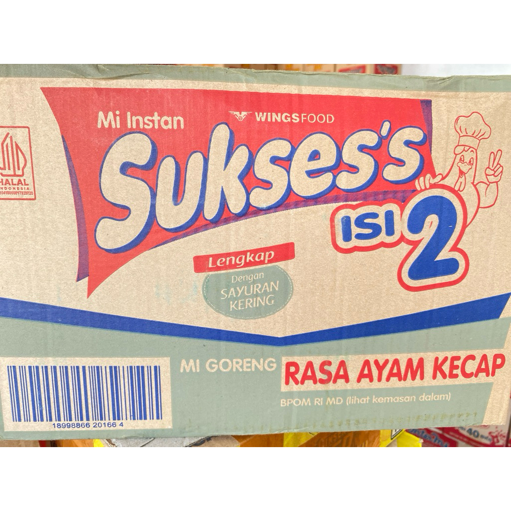 

[1 DUS ISI 24 PCS] MIE SUKSES ISI 2 RASA AYAM KECAP