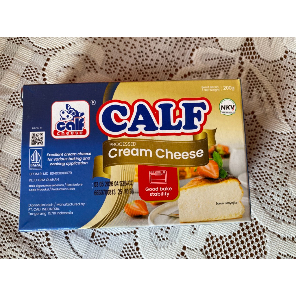 

CREAM CHEESE CALF 1 Pcs @ 200 gr