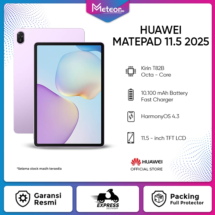 HUAWEI MATEPAD 11.5 2025 8/256 GB - GARANSI RESMI [Bisa Instant Area Malang]