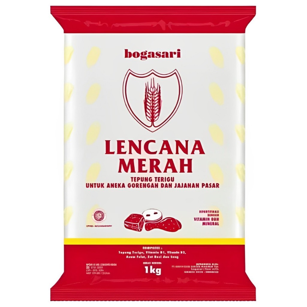 

Lencana Merah Tepung Terigu Bogasari Untuk Aneka Gorengan 1Kg 1 Dus