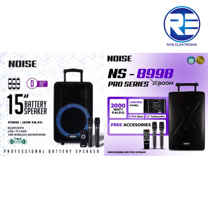 Noise Speaker Portable Ukuran 15" NS-899D / NS-899 B Pro X Boom